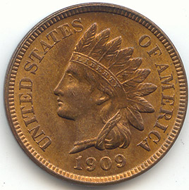 1909 Indian Head Cent